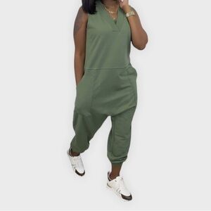 Olive Green Women's Jumpsuit